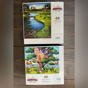 Lot of 2 Puzzles 1000 Piece Jigsaw Puzzles